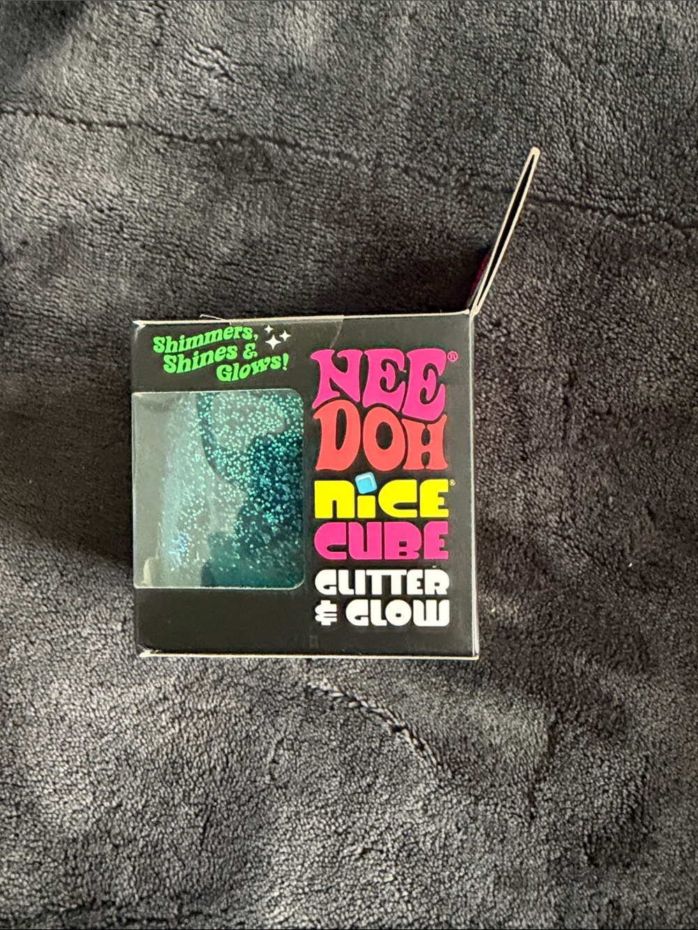 Neefoh Nice Cube Glitter & Glow - blue Super Solid Squish toy NIOP - Picture 5 of 8